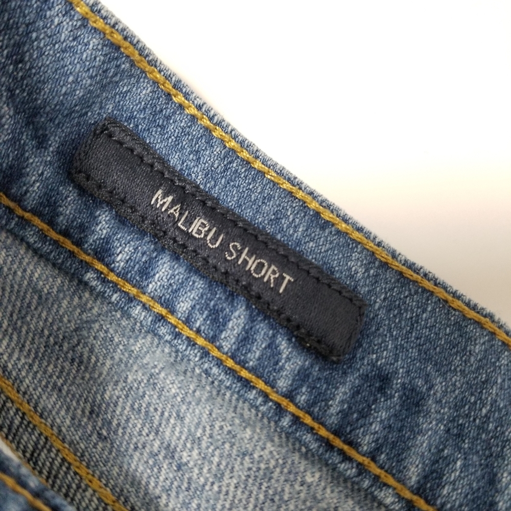 Lucky Brand Malibu Blue Denim Distressed Cut-off Jean Shorts 25 - Picture 8 of 14